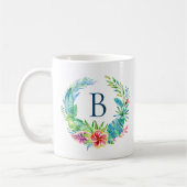 Mug Fleurs tropicales colorées couronnes (Gauche)