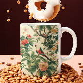 Mug Fleurs tropicales colorées Oiseaux