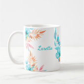Mug Fleurs tropicales et Feuilles (Gauche)