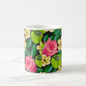 Mug Fleurs Tropicales Et Motif Feuille (Centre)