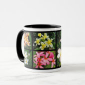Mug Fleurs tropicales hawaïennes de Plumeria sur la (Devant gauche)