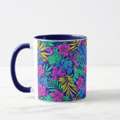 Mug Fleurs tropicales lumineuses (Gauche)