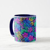 Mug Fleurs tropicales lumineuses (Devant gauche)