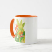 Mug Fleurs tropicales | Oiseau du paradis (Devant gauche)