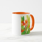 Mug Fleurs tropicales | Oiseau du paradis (Devant droit)
