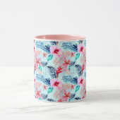 Mug Fleurs tropicales roses (Centre)