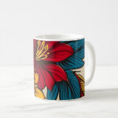Mug Fleurs Tropicales – Vibrance Naturelle (Devant droit)