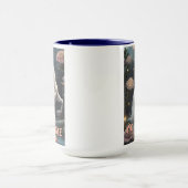 Mug Fleurs Unicorne Blanches Personnalisées (Centre)