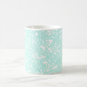 Mug Fleurs vert clair en dentelle florale transparente (Centre)