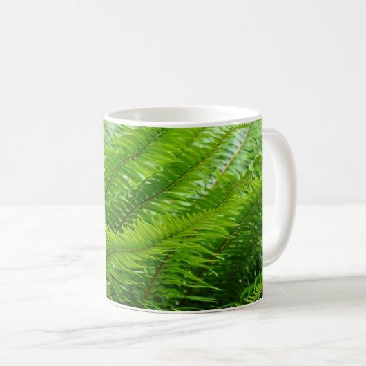 Mug Fleurs vertes (Devant droit)