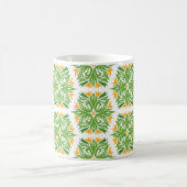Mug Fleurs Vertes, Motif De Fleurs, Modèle Floral (Centre)
