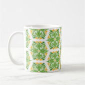 Mug Fleurs Vertes, Motif De Fleurs, Modèle Floral (Gauche)