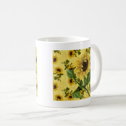 Mug Fleurs vintages (Devant droit)