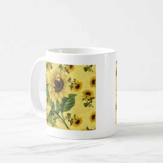 Mug Fleurs vintages (Devant gauche)