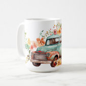 Mug Fleurs vintages de chute de camion (Devant gauche)