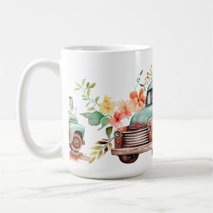 Mug Fleurs vintages de chute de camion