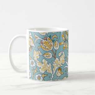 Mug Fleurs vintages et feuillage sans couture motif su