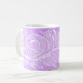 Mug fleurs violettes (Devant gauche)