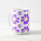 Mug Fleurs violettes (Devant gauche)