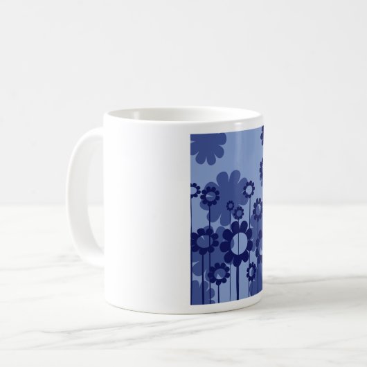 Mug Fleurs violettes (Devant gauche)