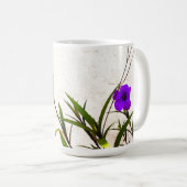 Mug Fleurs violettes dans la brise (Devant droit)