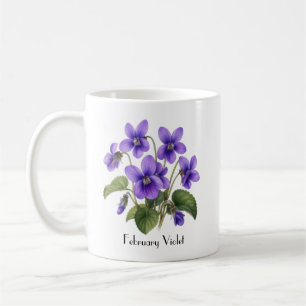 Mug Fleurs Violettes de Février