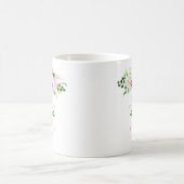 Mug Fleurs violettes de printemps avec feuillage de ma (Centre)