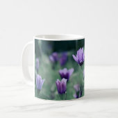 Mug Fleurs Violettes Délicates (Devant gauche)