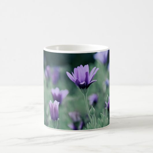 Mug Fleurs Violettes Délicates (Centre)