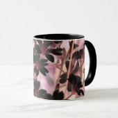 Mug Fleurs Violettes Élégantes (Devant droit)
