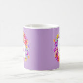 Mug Fleurs violettes élégantes Nana Fête des mères (Centre)