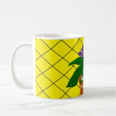 Mug Fleurs Violettes en Pot avec Citation (Gauche)