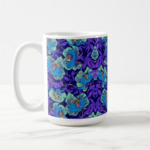 Mug Fleurs violettes et bleues William Morris