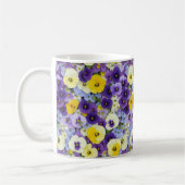 Mug Fleurs violettes et jaunes (Gauche)