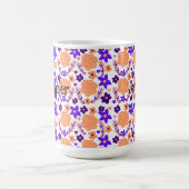 Mug Fleurs violettes Et Oranges (Centre)