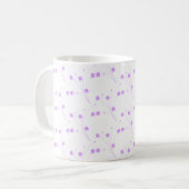 Mug Fleurs violettes Lilac, Petite Impression Florale  (Devant gauche)