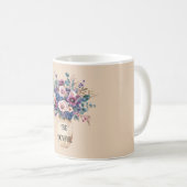 Mug Fleurs Violettes Roses Rouges Joyeuses (Devant droit)