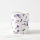 Mug Fleurs violettes sur (Centre)