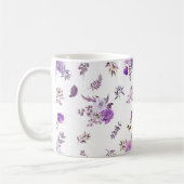 Mug Fleurs violettes sur (Gauche)