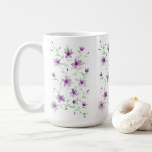 Mug Fleurs violettes sur la vigne
