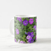 Mug Fleurs violettes Thème du jardin de printemps Pétu (Devant gauche)