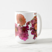 Mug Fleurs Zinnia Maureen Girard Bouquet Sachet (Devant droit)