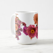 Mug Fleurs Zinnia Maureen Girard Bouquet Sachet (Devant gauche)