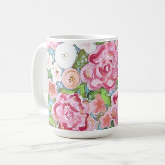 Mug Fleuve rose (Devant gauche)