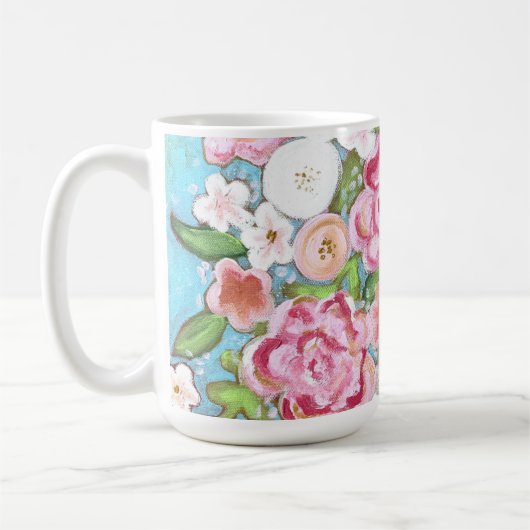 Mug Fleuve rose (Gauche)
