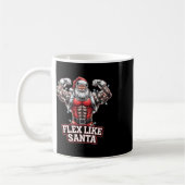Mug Flex Comme Santa Claus Bodybuilder Christmas Gym W (Gauche)