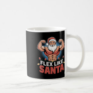 Mug Flex Comme Santa Claus Bodybuilder Christmas Gym W