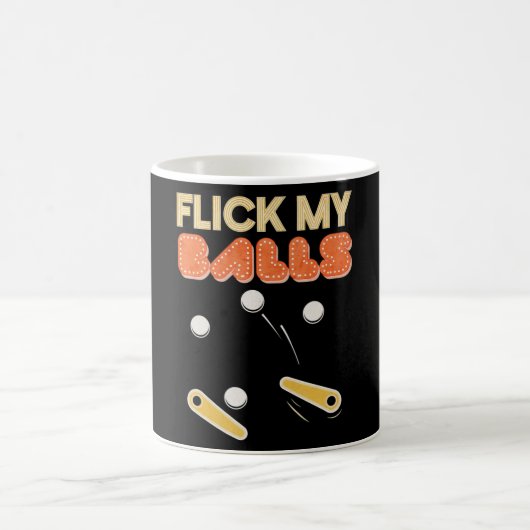 Mug Flick My Balls Classic Retro Pinball Premium (Centre)