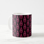 Mug Flickr Flames Mug, Vibrant rose chaud (Devant gauche)