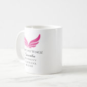 Mug Flight Student Pilot Pink Wing Graduation Aviation (Devant gauche)